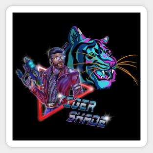 Retro Neon TigerShade (Scott) Sticker